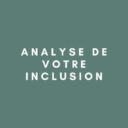 Analyse de votre inclusion